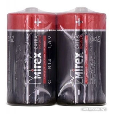 Батарейки Mirex Extra Power C 2 шт 23702-ER14-S2