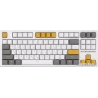 Клавиатура Royal Kludge RK-R87 RGB (белый/желтый, RK Brown)