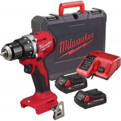 Дрель-шуруповерт Milwaukee M18 M18BLDDRC-202C 4933492833 (с 2-мя АКБ 2 Ач, кейс)