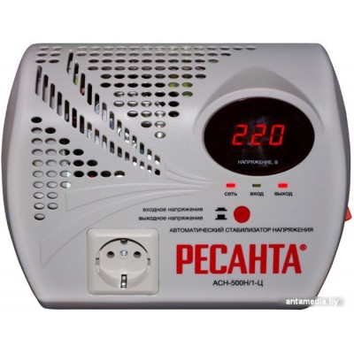 Стабилизатор напряжения Ресанта ACH-500Н/1-Ц Стабилизатор напряжения Ресанта ACH-500Н/1-Ц