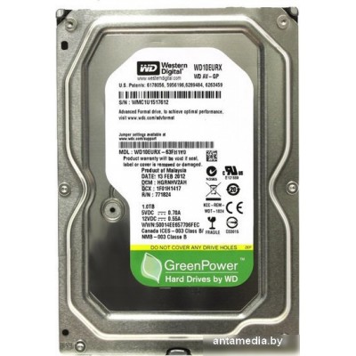 Жесткий диск WD AV-GP 1TB (WD10EURX)