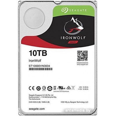 Жесткий диск Seagate Ironwolf 10TB [ST10000VN0004]