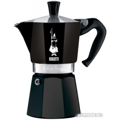 Гейзерная кофеварка Bialetti Moka Express (6 порций, черный)