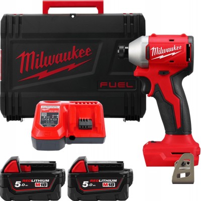 Винтоверт Milwaukee M18 M18BLIDR-502X 4933492843 (с 2-мя АКБ, кейс)