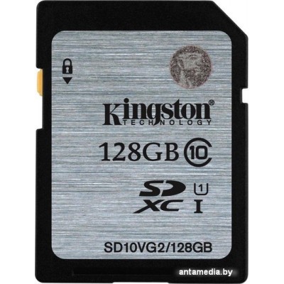 Карта памяти Kingston SDXC (Class 10) 128GB (SD10VG2/128GB)