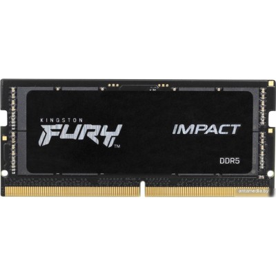 Оперативная память Kingston FURY Impact 16ГБ DDR5 SODIMM 6400 МГц KF564S38IB-16