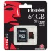 Карта памяти Kingston microSDXC UHS-I U3 (Class 10) 64GB (SDCA3/64GB)