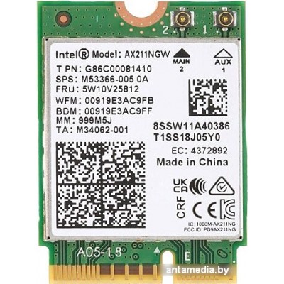 Wi-Fi/Bluetooth адаптер Intel AX211NGWGNV