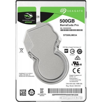 Жесткий диск Seagate Barracuda Pro 500GB ST500LM034