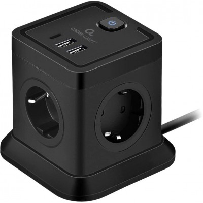 Сетевой фильтр Cablexpert TWR-4-CU2-B-2