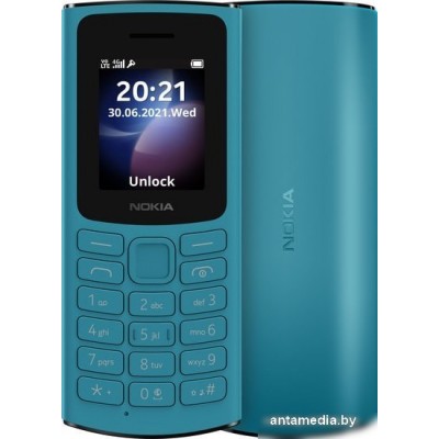 Мобильный телефон Nokia 105 4G Dual SIM (бирюзовый)