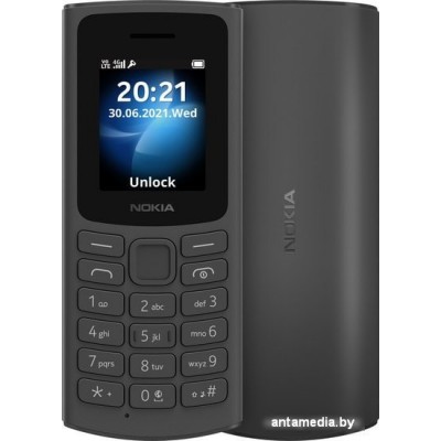 Мобильный телефон Nokia 105 4G Dual SIM (черный)