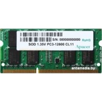 Оперативная память Apacer 4GB DDR3 SO-DIMM PC3-12800 (DV.04G2K.KAM)