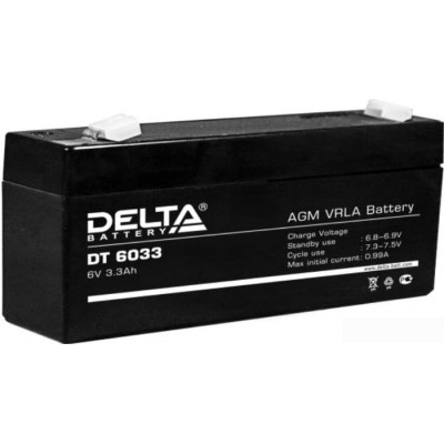 Аккумулятор для ИБП Delta DT 6033 125 (6В/3.3 А·ч)