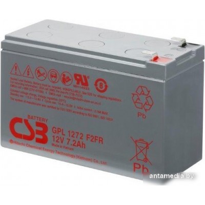 Аккумулятор для ИБП CSB GPL1272 F2FR (12В/7.2 А·ч)