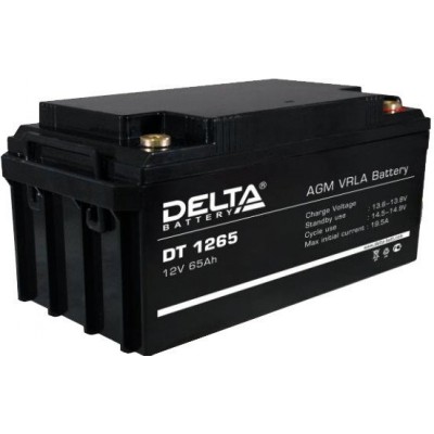 Аккумулятор для ИБП Delta DT 1265 (12В/65 А·ч)