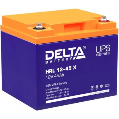 Аккумулятор для ИБП Delta HRL 12-45 X (12В/45 А·ч)