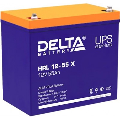 Аккумулятор для ИБП Delta HRL 12-55 X (12В/55 А·ч)