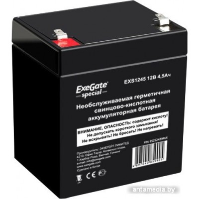 Аккумулятор для ИБП ExeGate Special EXS1245 (12В/4.5 А·ч) [ES252439RUS]