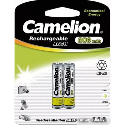Аккумуляторы Camelion AAA 300 mAh 2 шт. NC-AAA300BP2