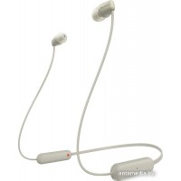 Наушники Sony WI-C100 (бежевый)