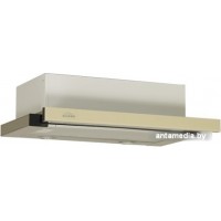 Кухонная вытяжка Elikor Интегра Glass 50Н-400-В2Д (нержавеющая сталь/бежевый)