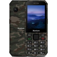 Кнопочный телефон Xenium X300 (зеленый камуфляж)