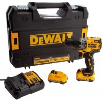 Ударная дрель-шуруповерт DeWalt DCD706D2-QW (с 2-мя АКБ, кейс)