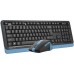 Офисный набор A4Tech Fstyler FGS1035Q (черный/синий)