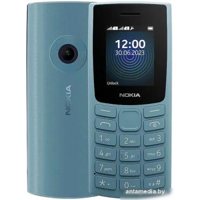Кнопочный телефон Nokia 110 (2023) Dual SIM TA-1567 (небесно-голубой)