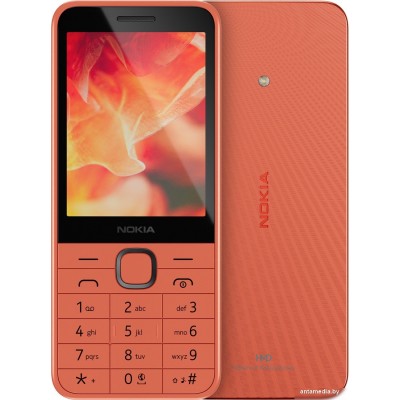 Кнопочный телефон Nokia 215 4G (2024) Dual SIM TA-1613 (персиковый)