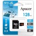 Apacer microSDXC AP128GMCSX10U8-R 128GB (с адаптером)