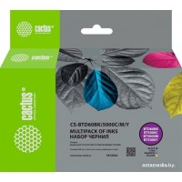 Чернила CACTUS CS-BTD60BK-5000M-C-Y (4x100 мл)