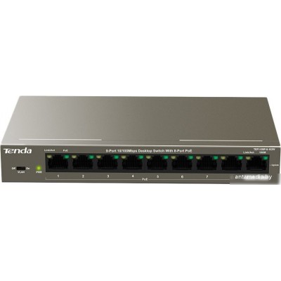 Неуправляемый коммутатор Tenda TEF1109P-8-102W