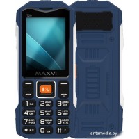 Кнопочный телефон Maxvi T20 (синий)