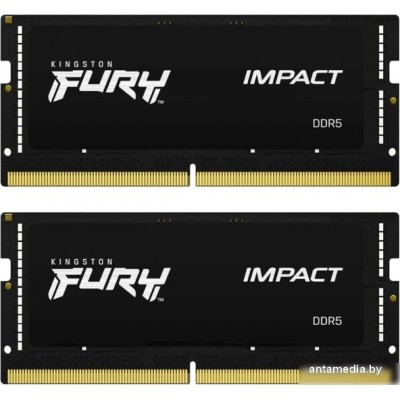Оперативная память Kingston FURY Impact 2x32ГБ DDR5 5600МГц KF556S40IBK2-64