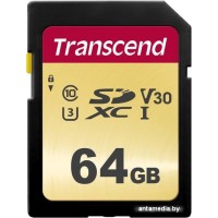 Карта памяти Transcend SDXC 500S 64GB