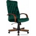 Офисное кресло Бюрократ T-9928WALNUT Fabric (зеленый Italia Green/дерево)