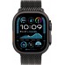 Умные часы Apple Watch Ultra 2 LTE 49 мм (титановый корпус, черный/черный, миланская петля M)