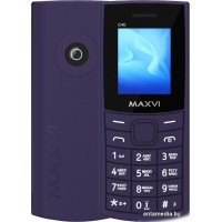 Кнопочный телефон Maxvi C40 (фиолетовый)