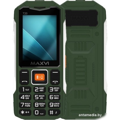 Кнопочный телефон Maxvi T20 (зеленый)