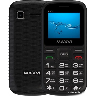 Телефон Maxvi B201 (черный)