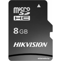 Карта памяти Hikvision microSDHC HS-TF-C1(STD)/8G/Adapter 8GB (с адаптером)