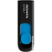 USB Flash A-Data DashDrive UV128 Black/Blue 32GB (AUV128-32G-RBE)