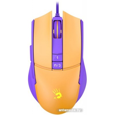 Игровая мышь A4Tech Bloody L65 Max (желтый/фиолетовый)