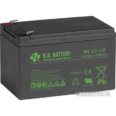 Аккумулятор для ИБП B.B. Battery BC12-12 (12В/12 А·ч)