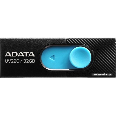 USB Flash A-Data UV220 32GB (черный/голубой)