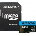 Карта памяти ADATA Premier AUSDX64GUICL10A1-RA1 microSDXC 64GB (с адаптером)