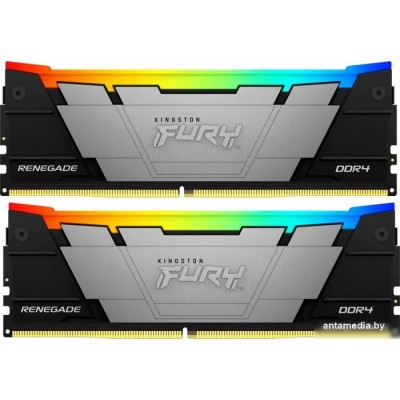 Оперативная память Kingston FURY Renegade RGB 2x32ГБ DDR4 3600 МГц KF436C18RB2AK2/64