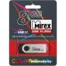 USB Flash Mirex SWIVEL RUBBER BLACK 8GB (13600-FMURUS08)